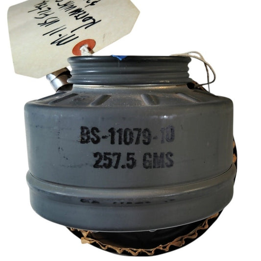 Vintage Korea Era Canister Filter U.S. M11, 257GM, 4-1/8"D x 3"H