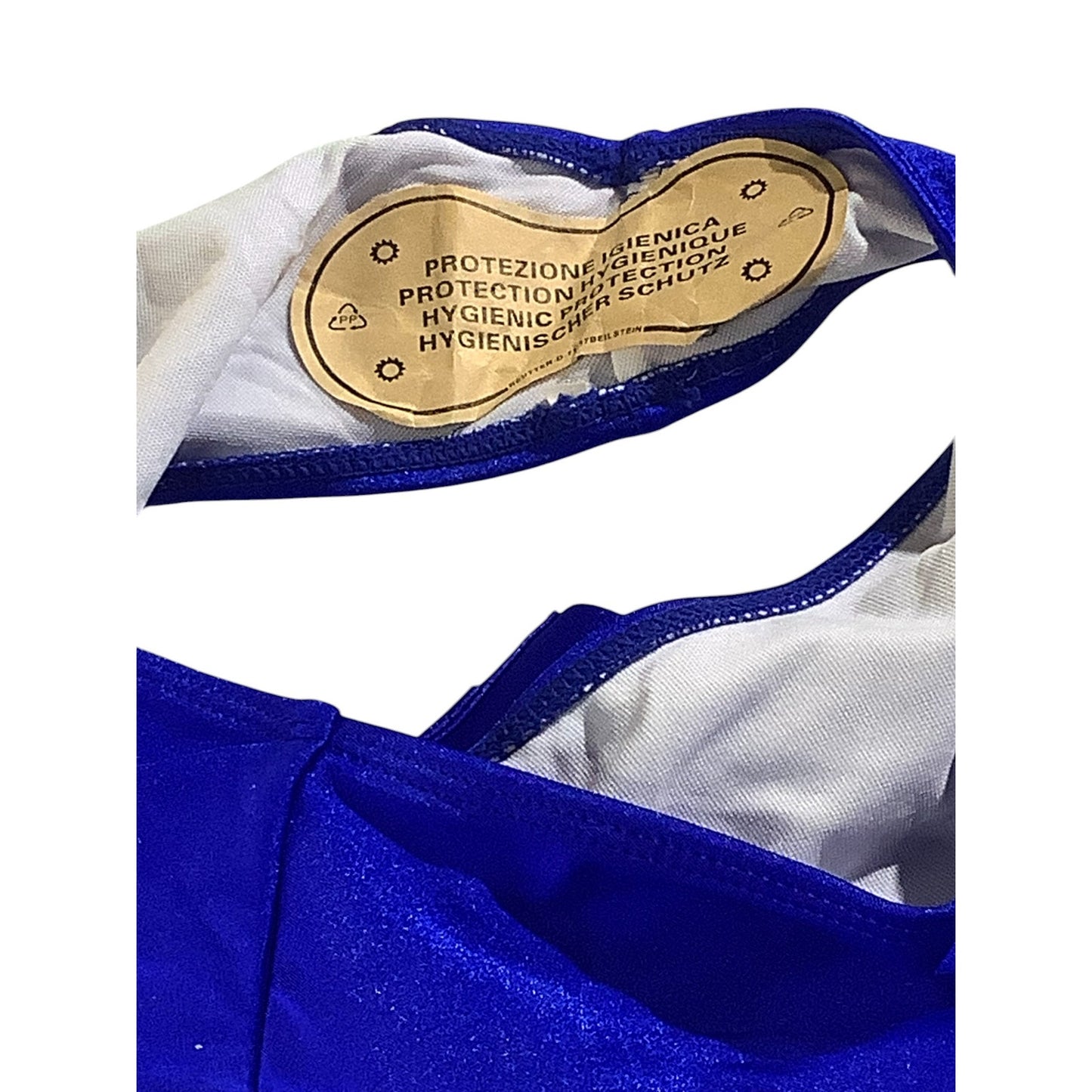Sporlike One Piece, Flounce, Hole Out Suit, Padded Monokini, Royal Blue, S