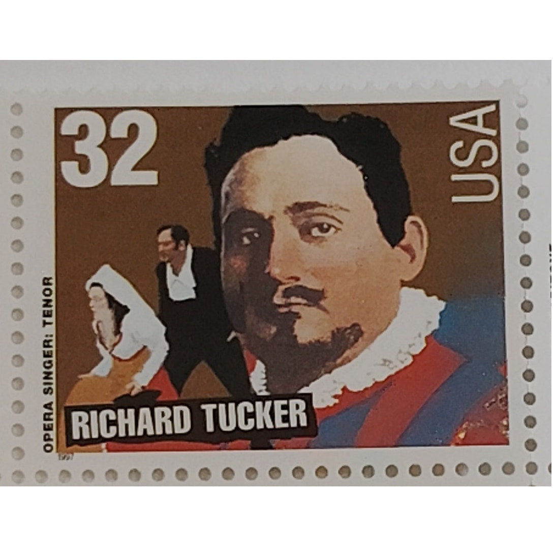 Block of 8 – 1997 USA 32¢ Opera Singers MNH – Scott 3154–3157