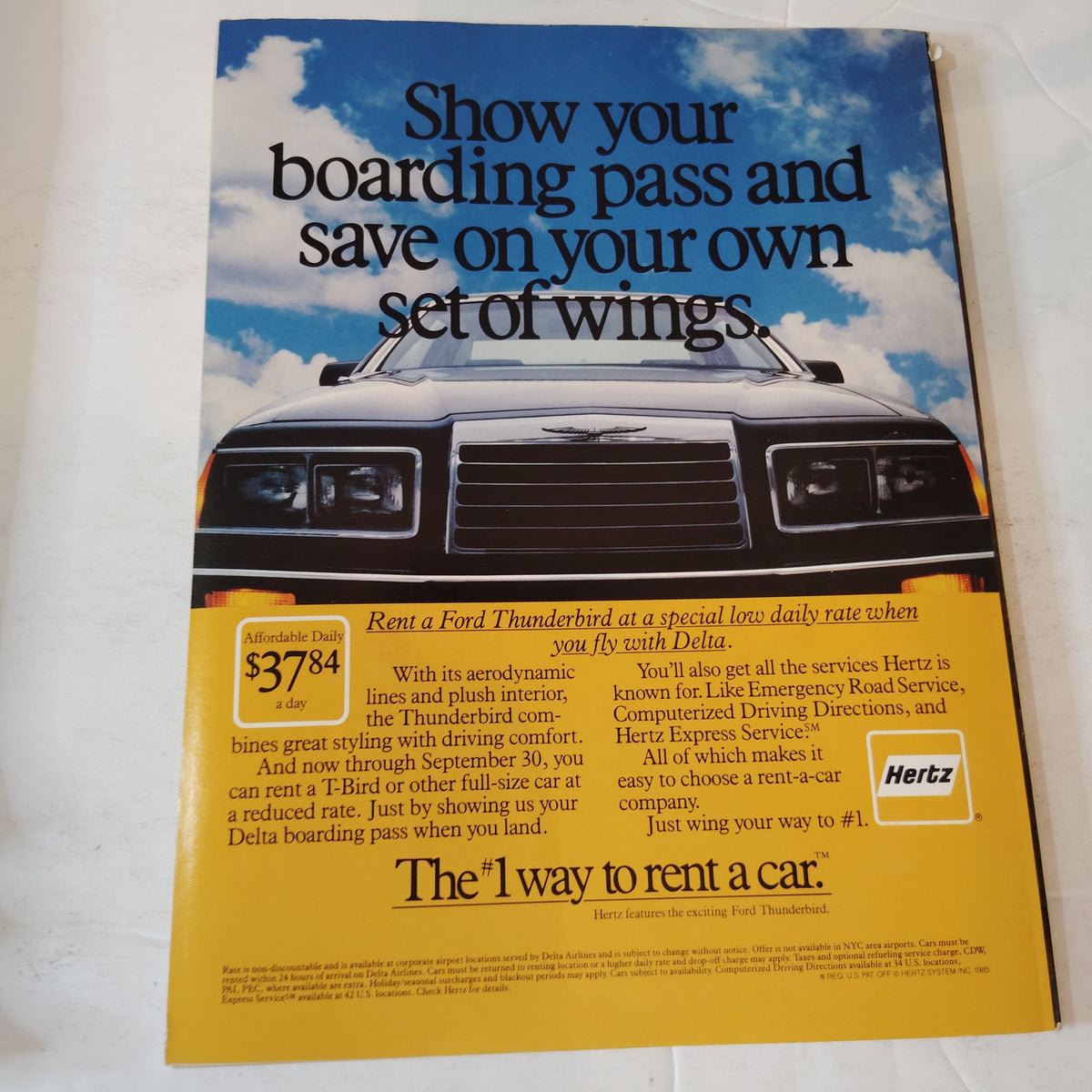 Delta SKY In-Flight Magazine September 1985 - Darts, Lottery, Skiing the West