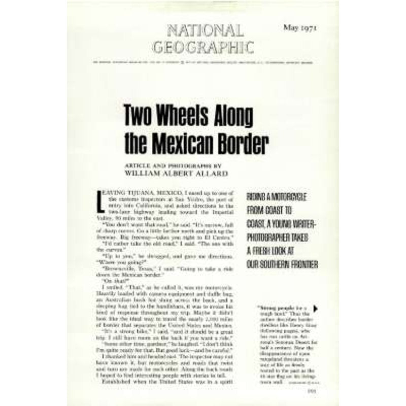 National Geographic Magazine May 1971, Leningrad, Mexico Border, Channel Islands