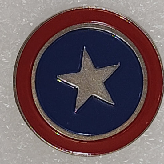 Captain America Shield / U.S. Army 9th Logistical Command Dual‑Theme Novelty Pin
