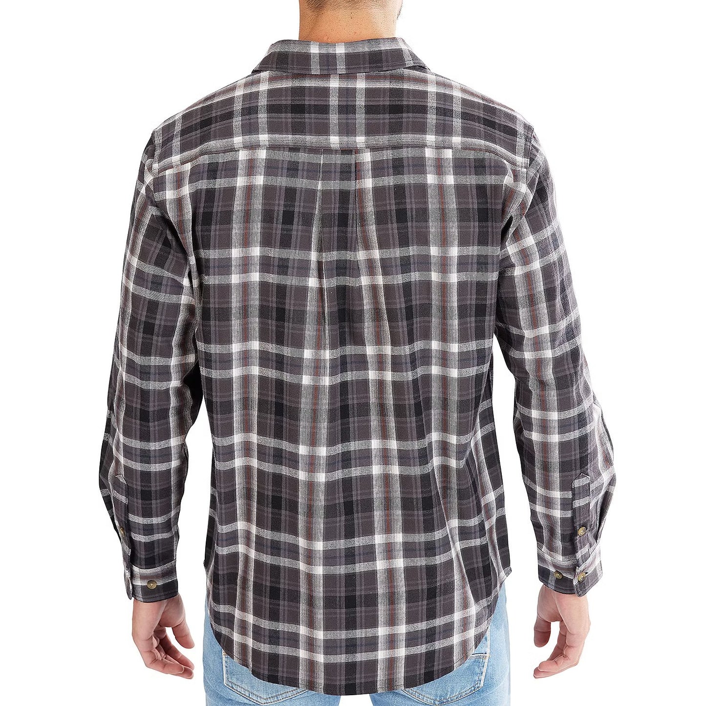 Ely Cattleman Unlined Flannel Big and Tall Mens Long Sleeve Western Shirt, 2XL