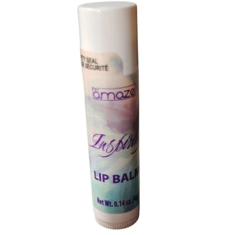 4× TNT Amaze Inspiring Lip Balm – Green Apple, 0.14 oz Each, Made in Canada, Tamper-Proof Seals