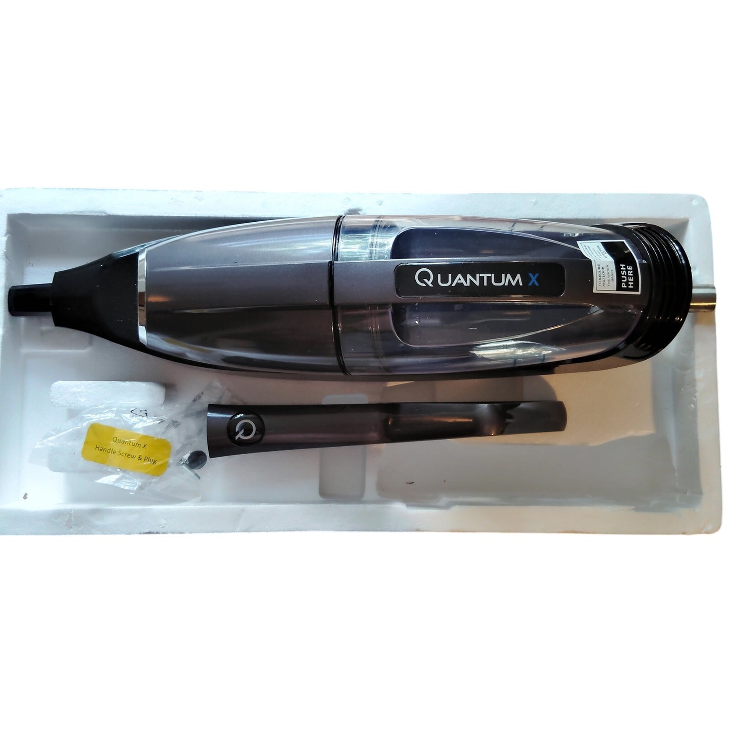Quantum X QX‑8002 PH Wet/Dry Vacuum Body Motor, Basin, Handle w/HW, Micro Insert