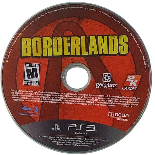 Borderlands - Playstation 3, PS3 Game (2009), EUC, Disc Only