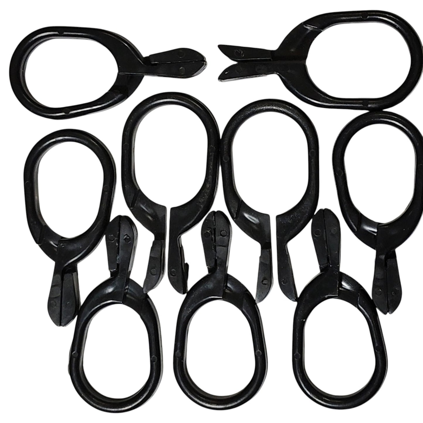 18pk Black Scarf Clip Hangers – Economic Plastic Fine Garment Pinch Hooks