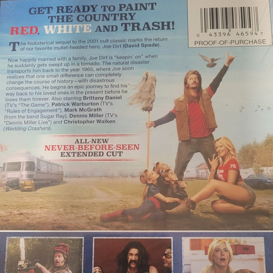 Joe Dirt 2 Beautiful Loser DVD 2015 Extended Edition Comedy David Spade Sequel