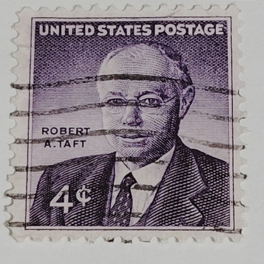 1960 Scott #1161 – 4¢ Robert A. Taft / Mr. Republican – Canceled