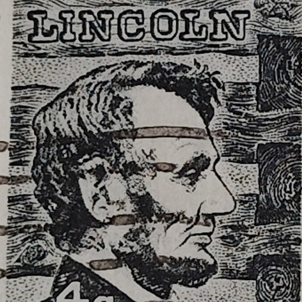 1965 4¢ Abraham Lincoln Stamp – Prominent Americans Series – Scott #1282