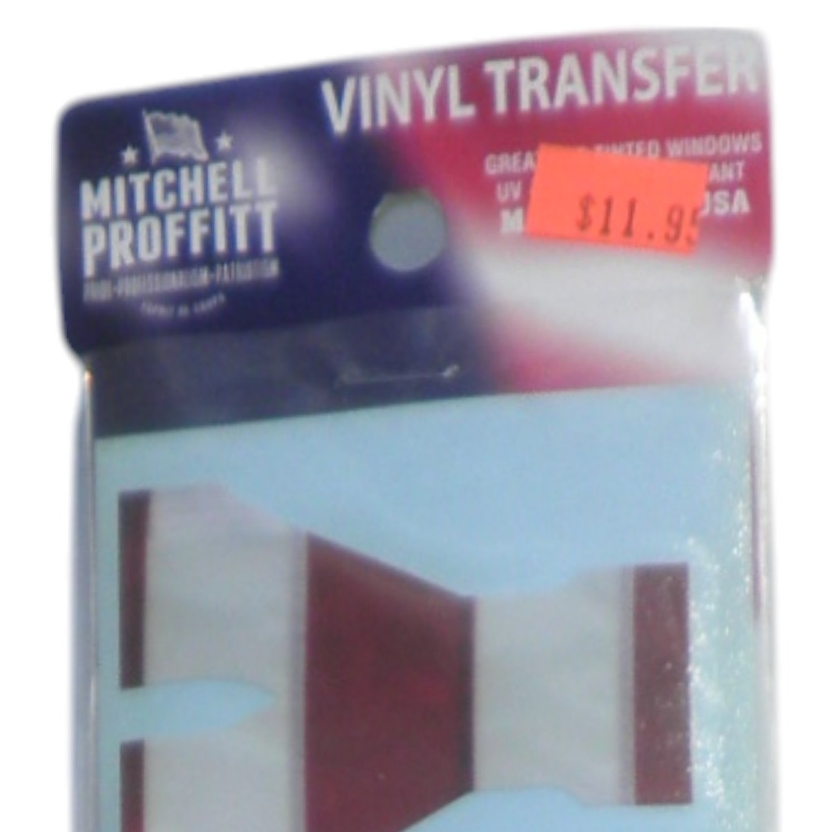 Mitchell Profitt Vinyl Transfer - U.S. ARMY - Red, White and Blue - 15.5"L x 3"H