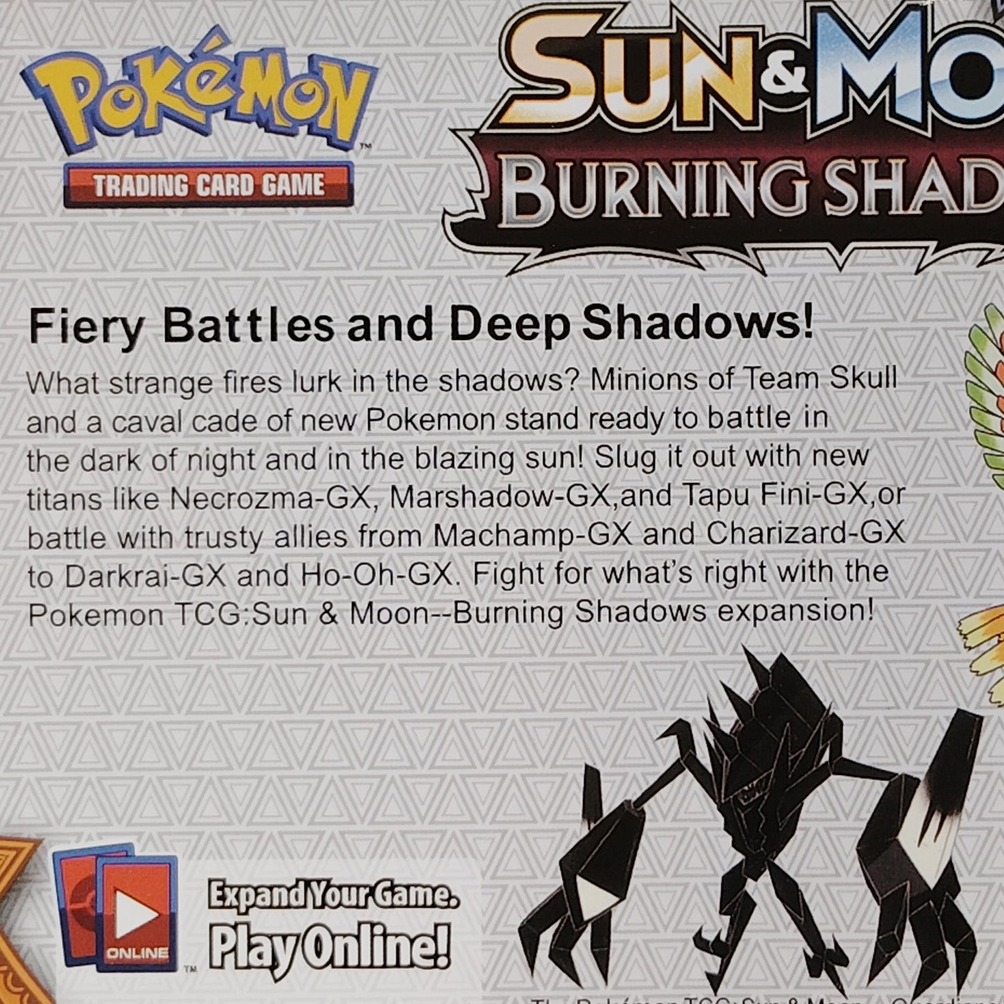 Pokémon - Taiwan Version, Sun & Moon Burning Shadows, EN, Sealed, 10 Cards +