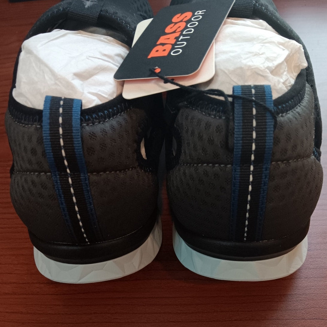 BASS OUTDOOR Men's HEX MESH Vent Hiking Shoe, Asphalt, 8.5 (LW Trail Grip, NIP)