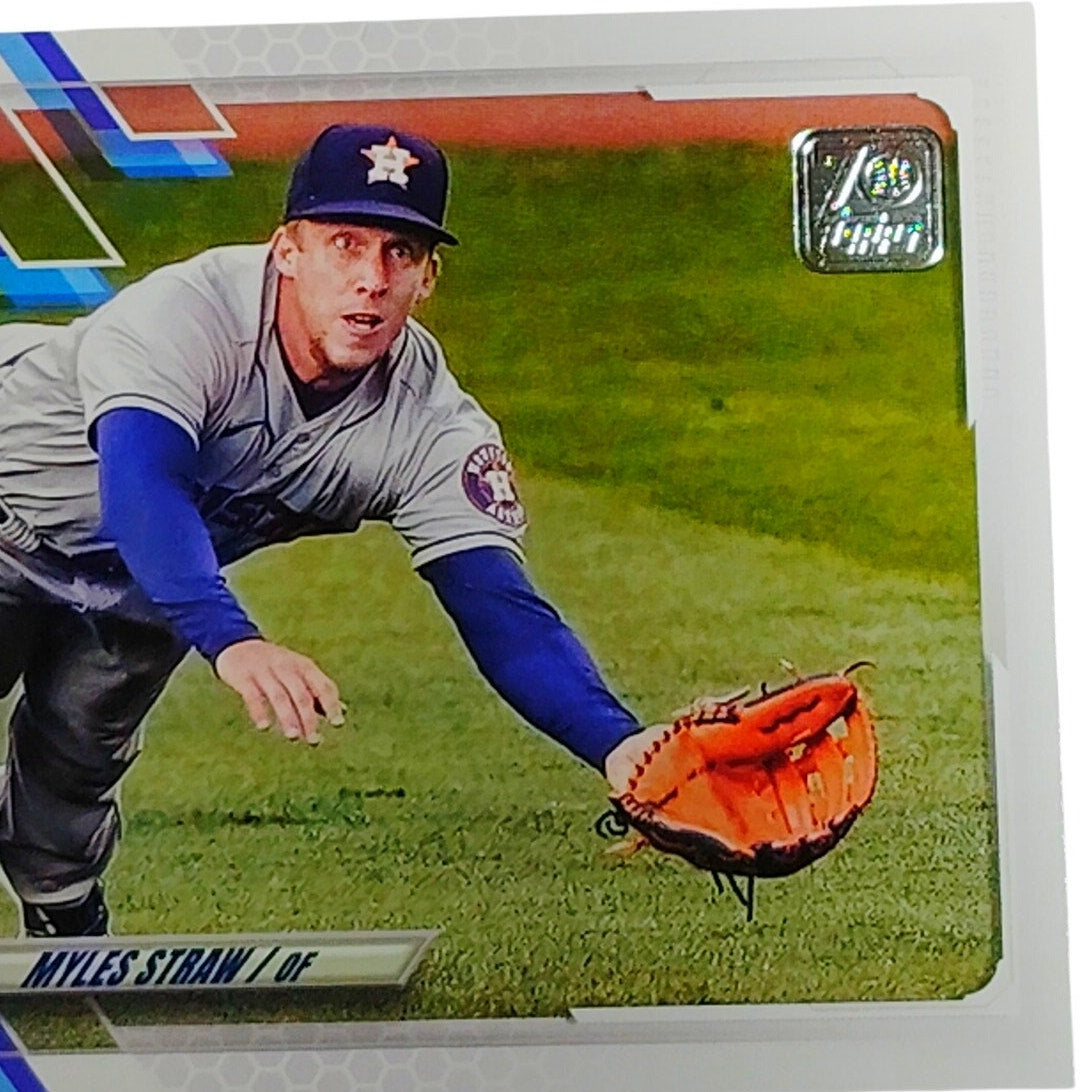 2021 Topps Update Myles Straw Houston Astros Outfielder OF Card #US317 VG/EX