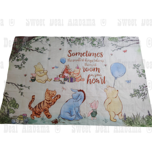 Classic Bear Baby Tapestry Backdrop -Bear & Friends Photo Background 70"W x 46"H