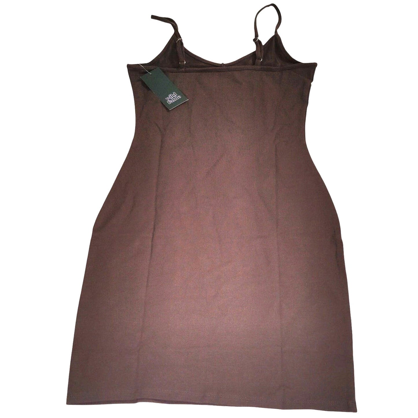 Wild Fable Women’s Strappy Bodycon Knit Dress Dark Brown Small