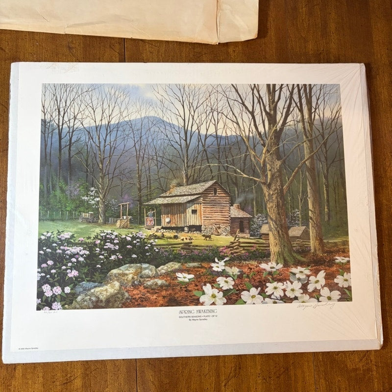 Wayne Spindley Spring Awakening Southern Seasons Signed, 22/250 Art Print 25x20"