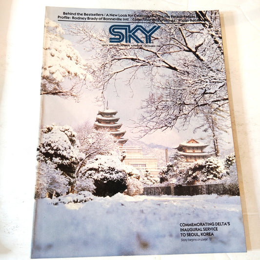 Delta SKY In-Flight Magazine December 1987 - Seoul, Korea Commemoration Edition