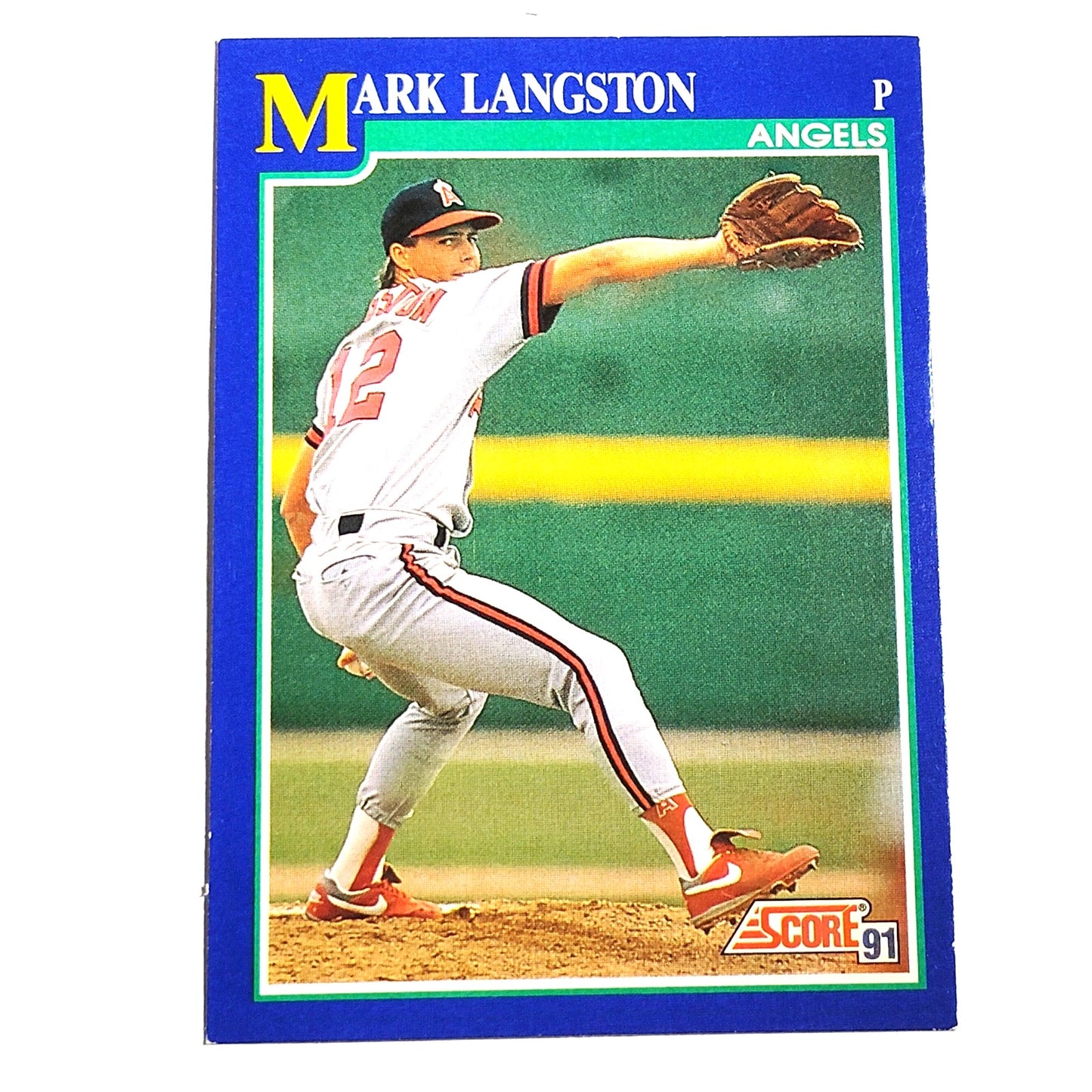 1991 Score Mark Langston #21 California Angels Pitcher MLB Baseball Card NM