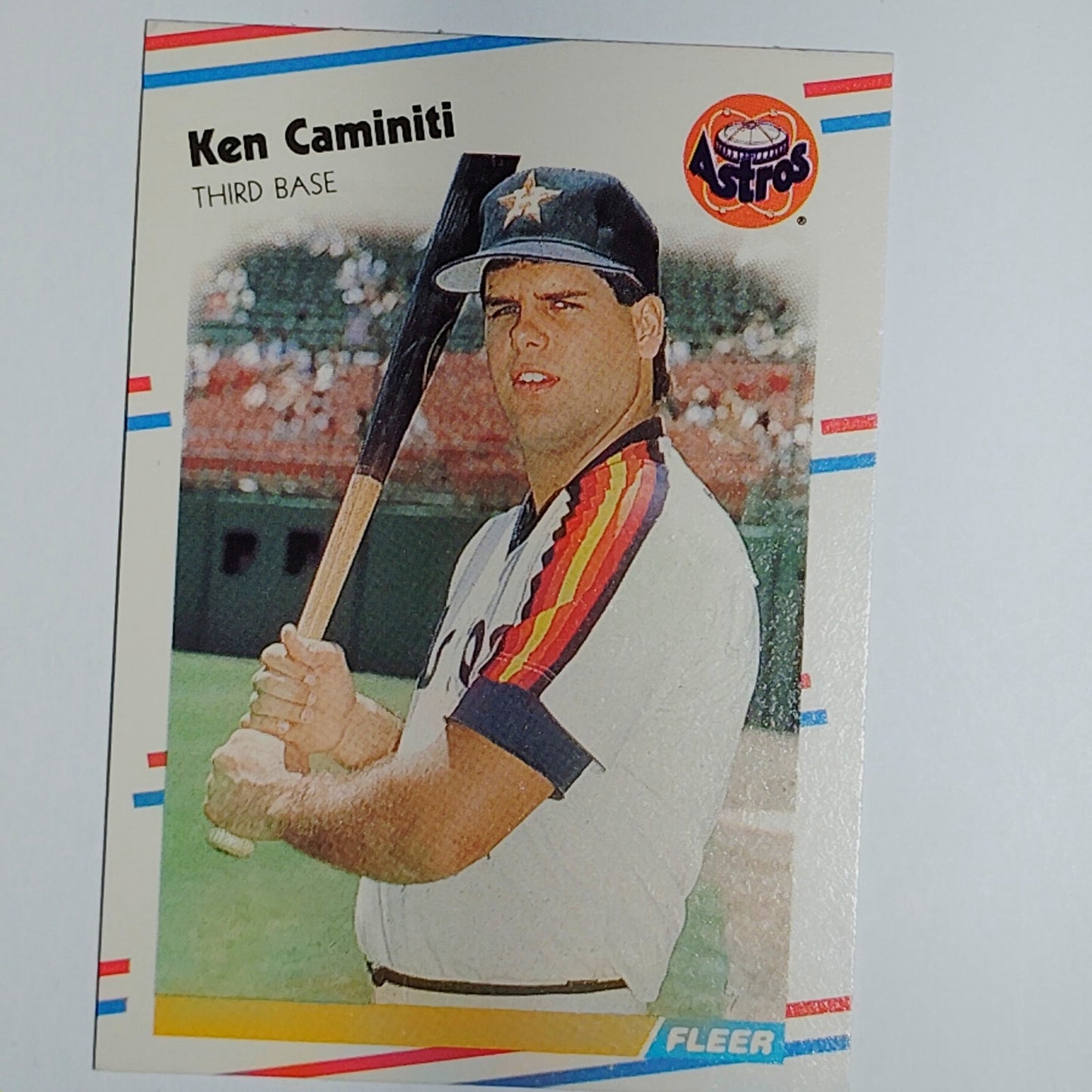 1988 Fleer Ken Caminiti #441 Houston Astros Rookie RC - Third Base VG/EX