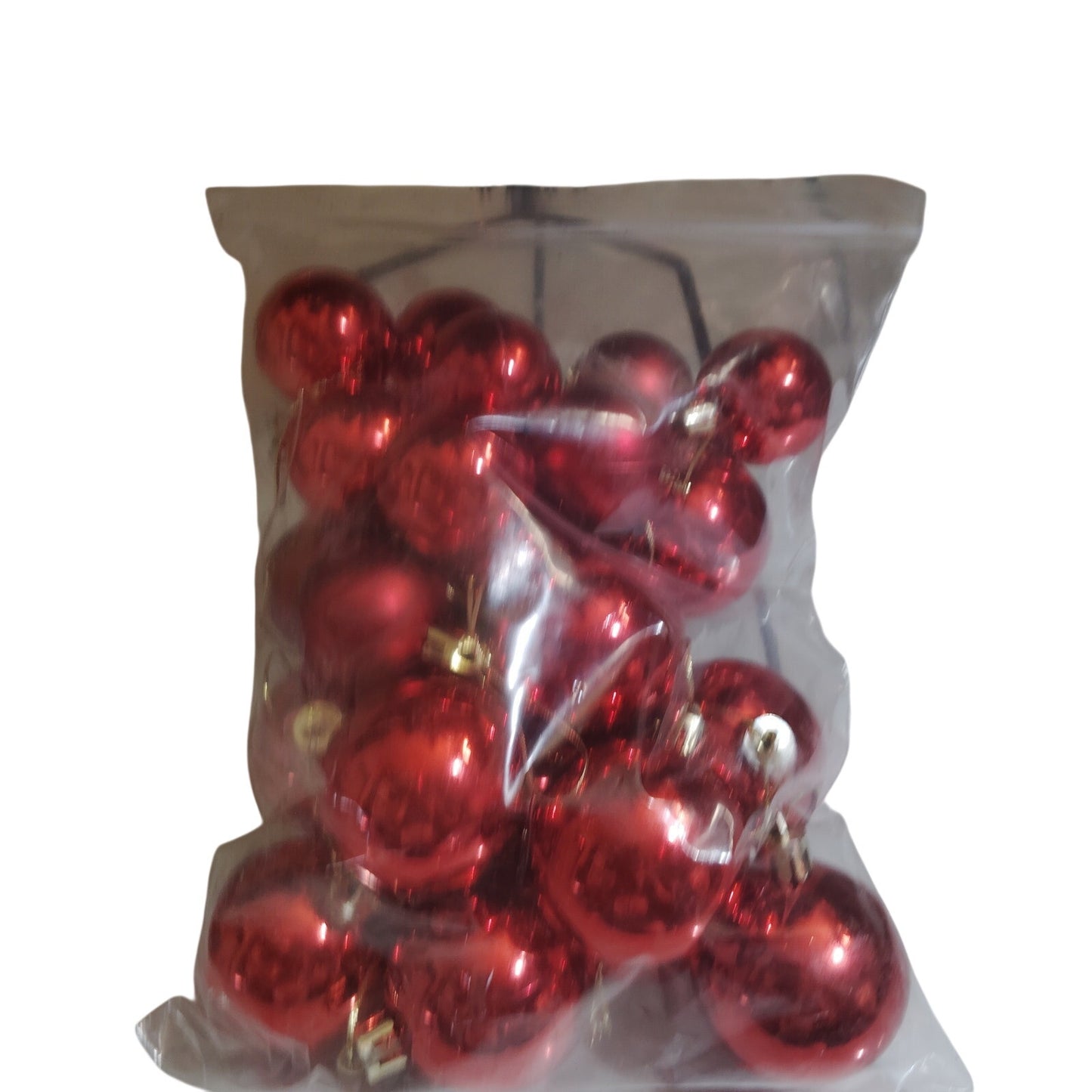 27" USB‑Powered Christmas Tree – Clear Lights – 25 Red Balls, 3" Star – 6" Stand