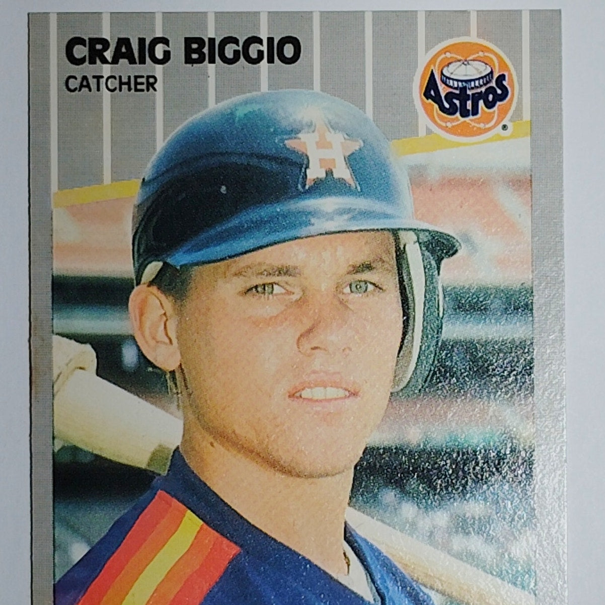 1989 Fleer Craig Biggio #353 Houston Astros Rookie RC - HOF Catcher VG/EX