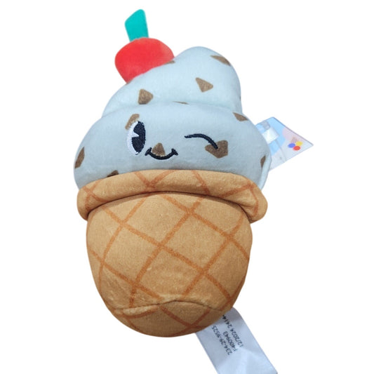 Plush Ice Cream Cone with Cherry on Top – F400943 Small Stuffed Toy