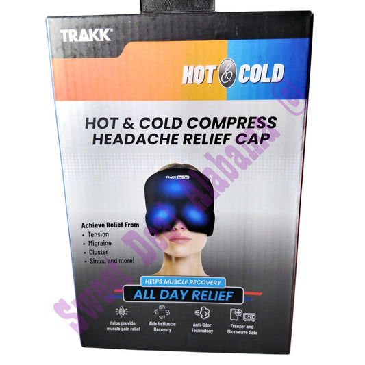 TRAKK Hot & Cold Compress Headache Relief Cap Model # TR-ICECP-700