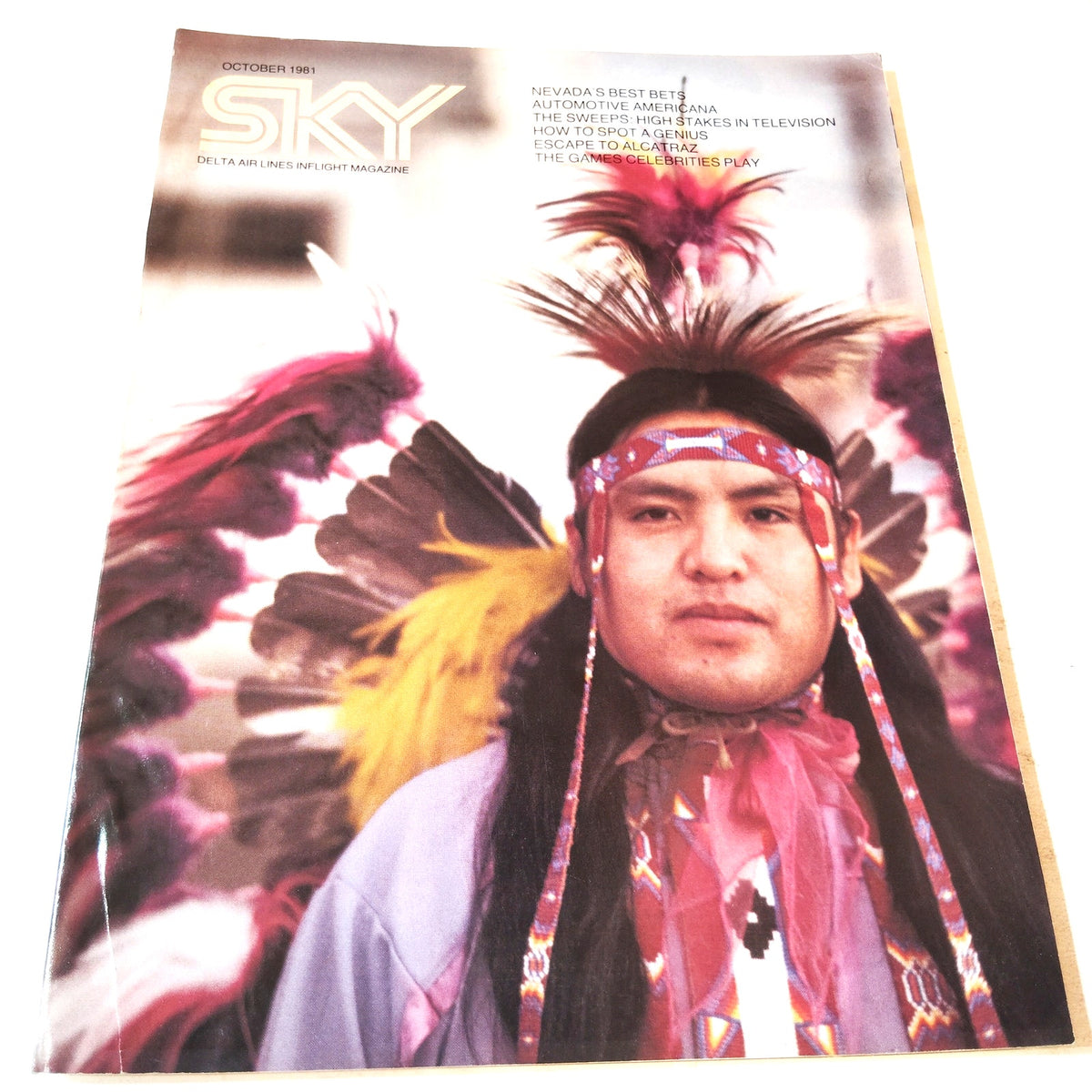 Delta SKY Magazine October 1981 - Nevada, Peter Haas, Alcatraz, TV Sweeps Stakes