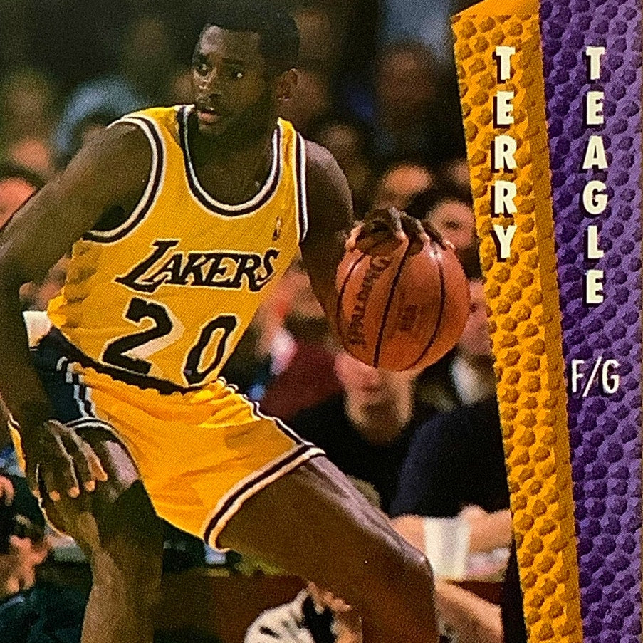 Terry Teagle (F/G), Card #112, Los Angeles Lakers, 1992-93 Fleer NBA