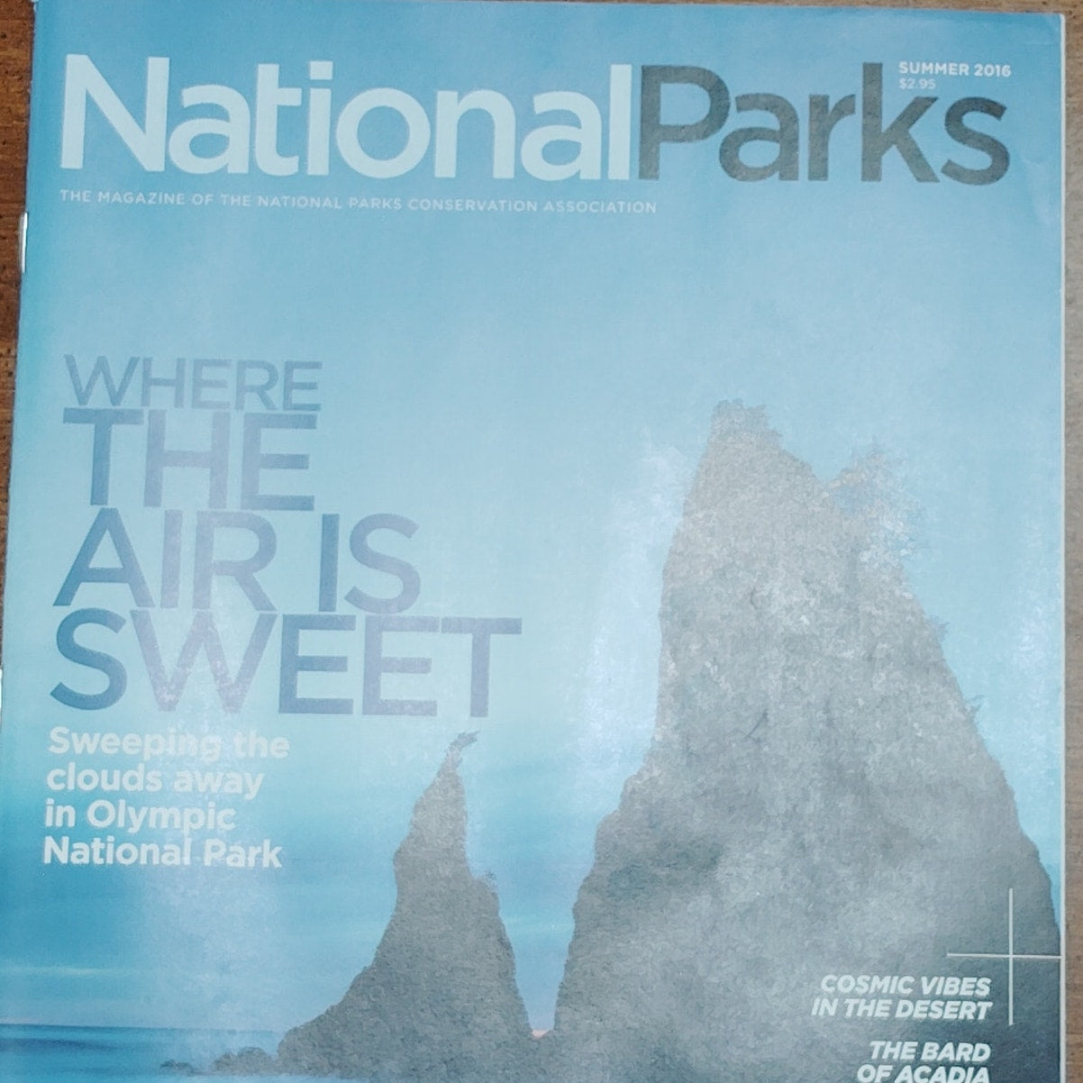 National Parks Magazine - Summer 2016 Vol 60 No 3 - Blue & Grey Landscape Cover