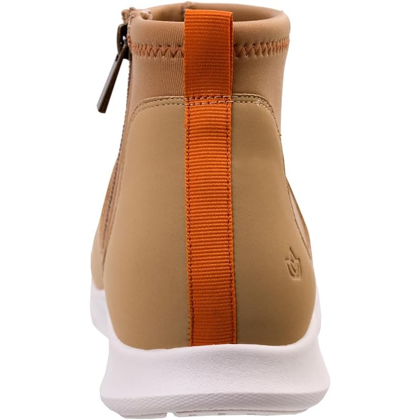 Spenco Women’s Paddock Chelsea Boot, Tan, Size 9.5, Neoprene Collar & Medial Zip