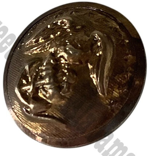 Vintage Military Button Featuring Eagle and Anchor Emblem, 5/8"D
