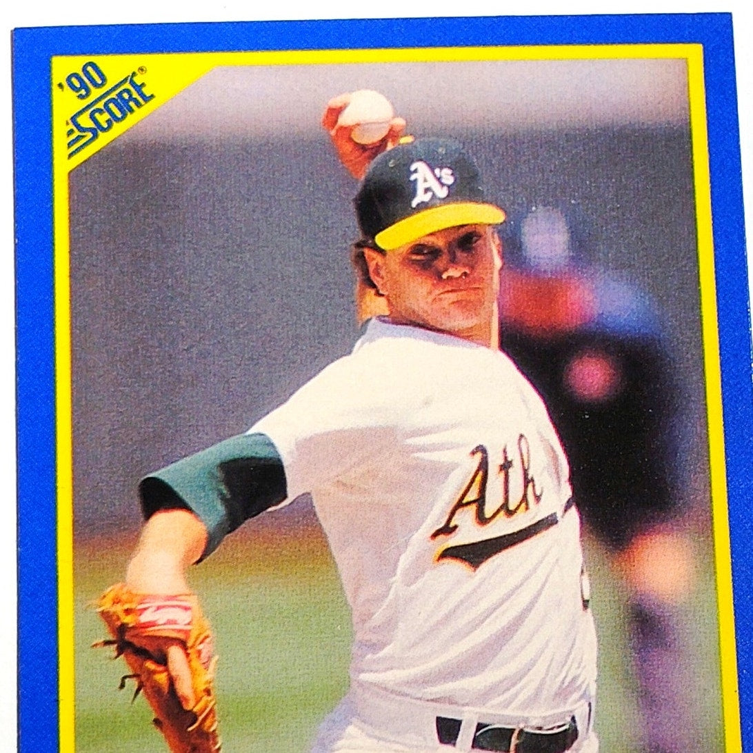 1990 Score Curt Young #533 Oakland Athletics Pitcher MLB Baseball EX