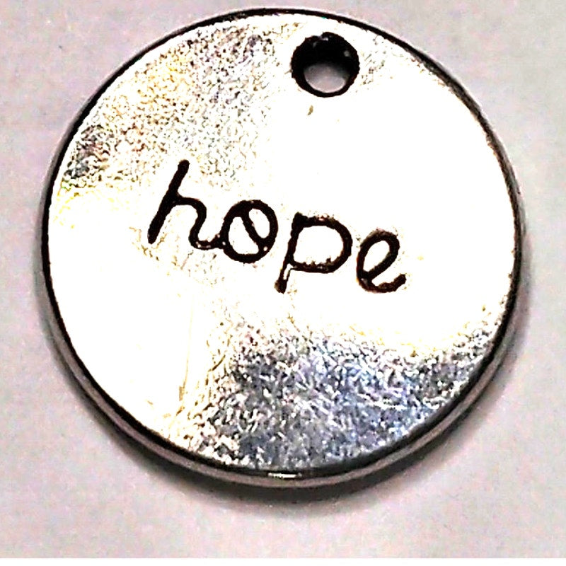 4‑Pk Inspirational Word Charms Patinated Silver‑Tone 13–20mm DIY Jewelry Making