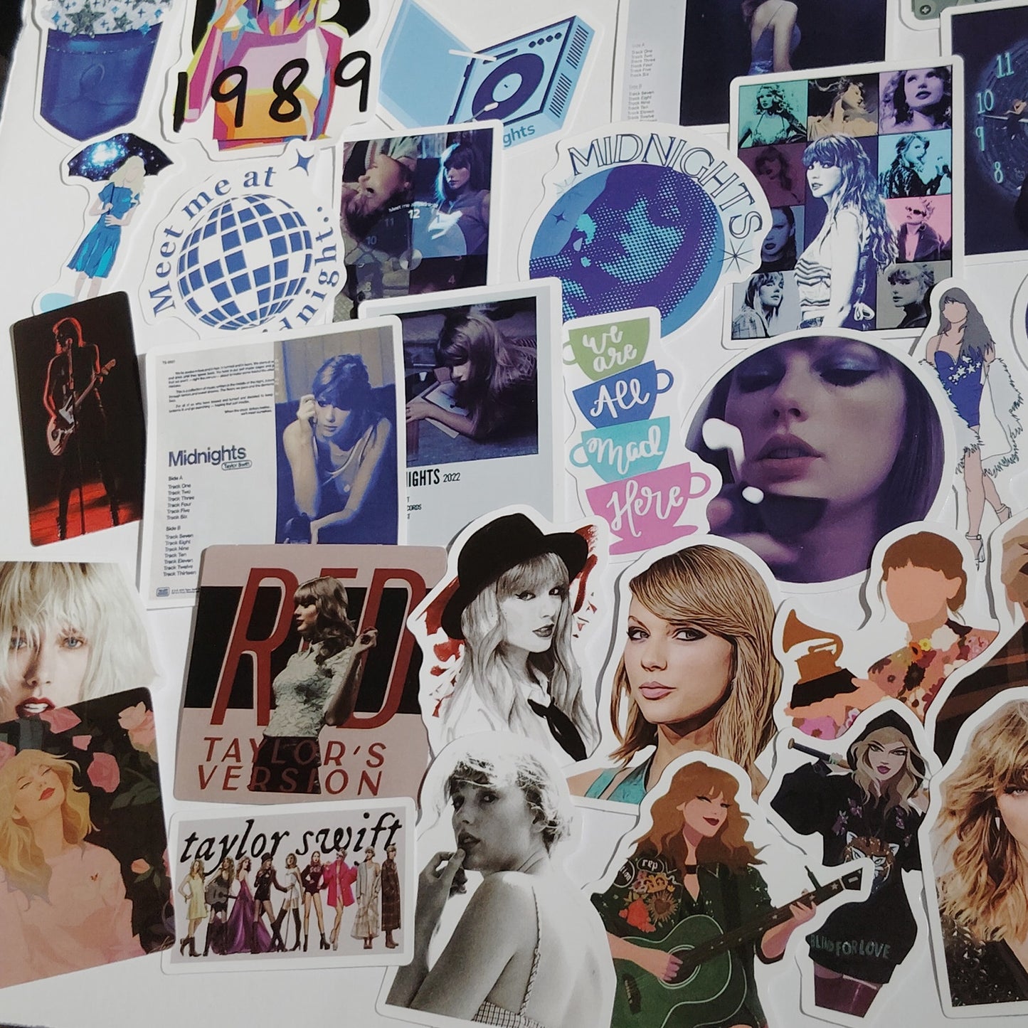 Lot/100 Assorted Style Taylor Swift Stickers Perfect for Scrapbooking & Crafts
