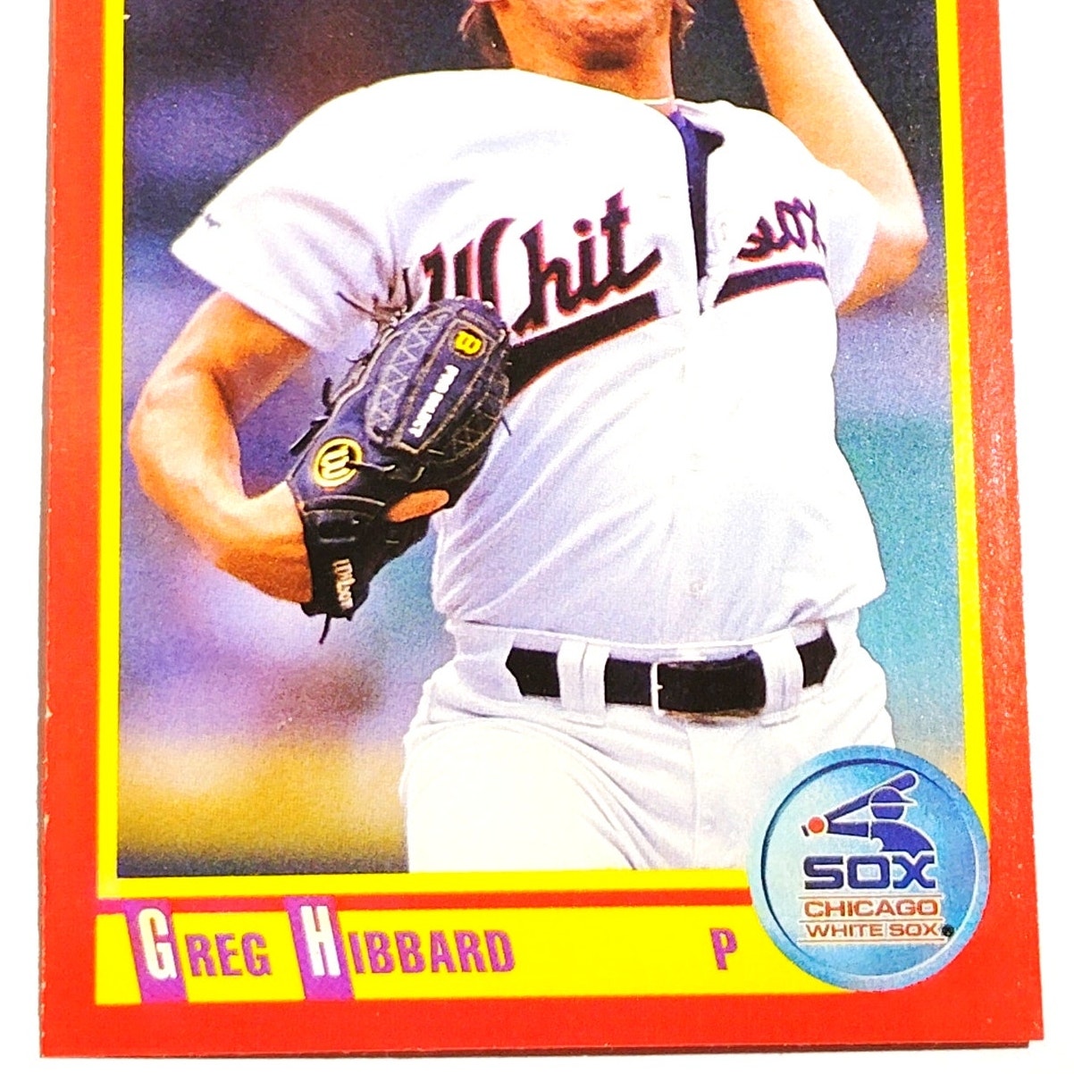 1990 Score Greg Hibbard #369 Chicago White Sox Pitcher MLB Baseball EX