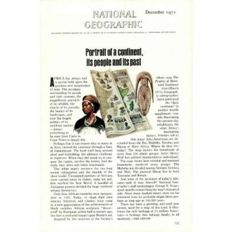 National Geographic Magazine DEC 1971, Zulus, Octopus, China, St Peter's Rome ..