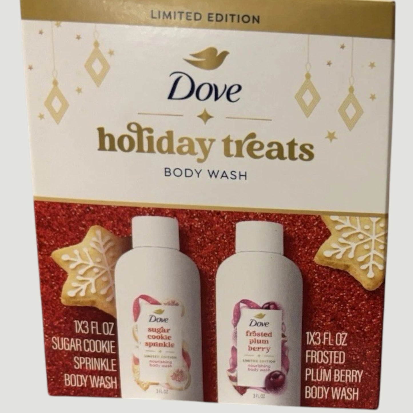 Dove Beauty Limited Edition Holiday Treat Mini Body Wash Gift Pack – Two 2‑Packs