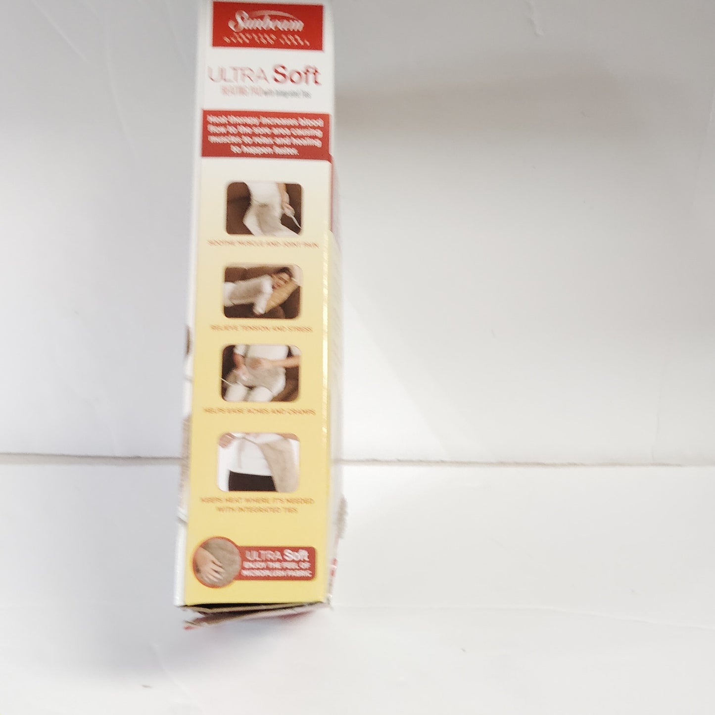 Sunbeam Ultra Soft Vinyl Heating Pad With Straps Model 000835‑915‑001