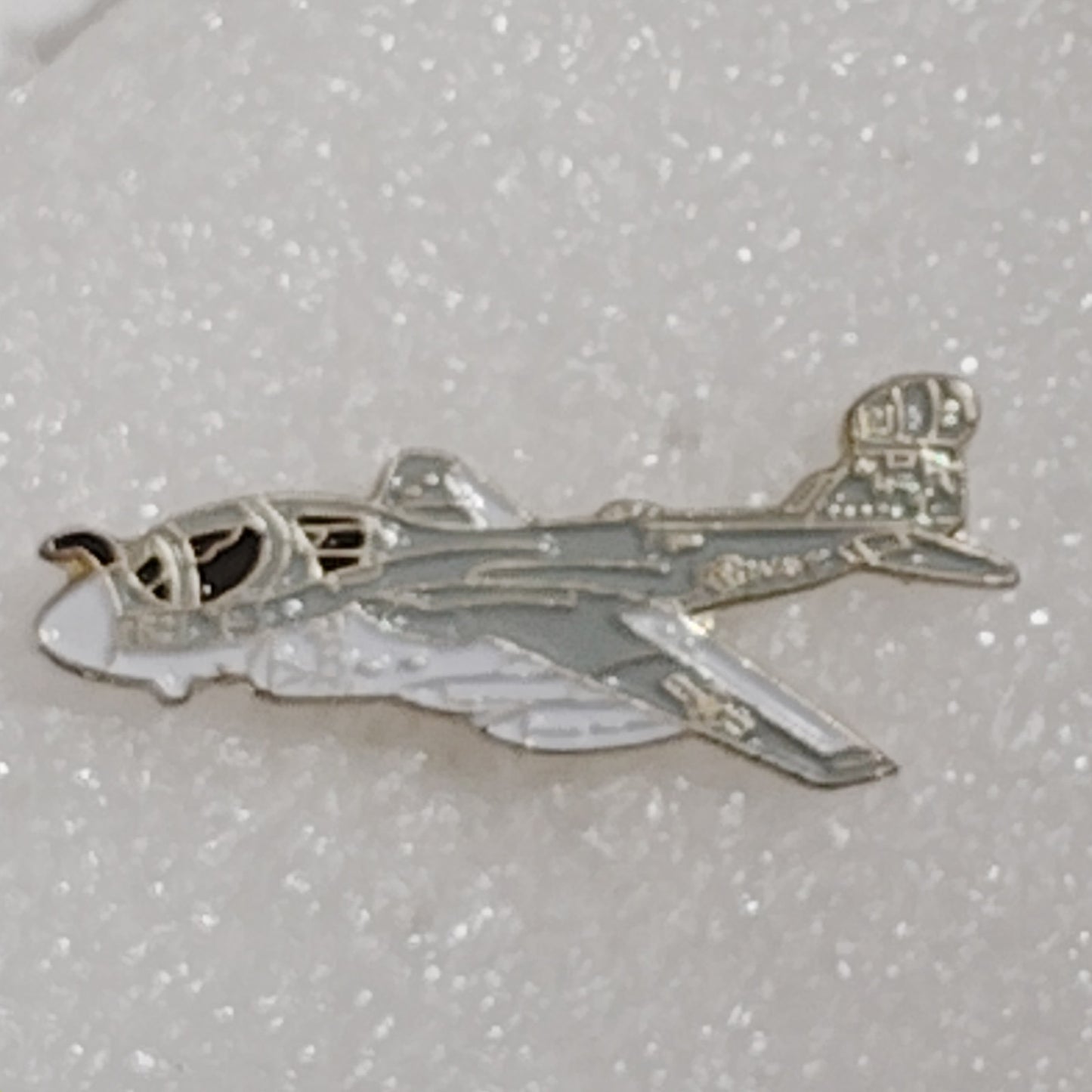 A‑6 Intruder Aircraft Hat or Lapel Pin, Enamel, Navy Attack Jet 1.5" × 5/8"