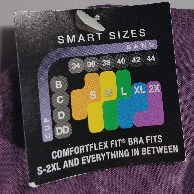 Bali Comfort Revolution Lace Wireless Bralette DF6594 – Blackberry Jam – Medium