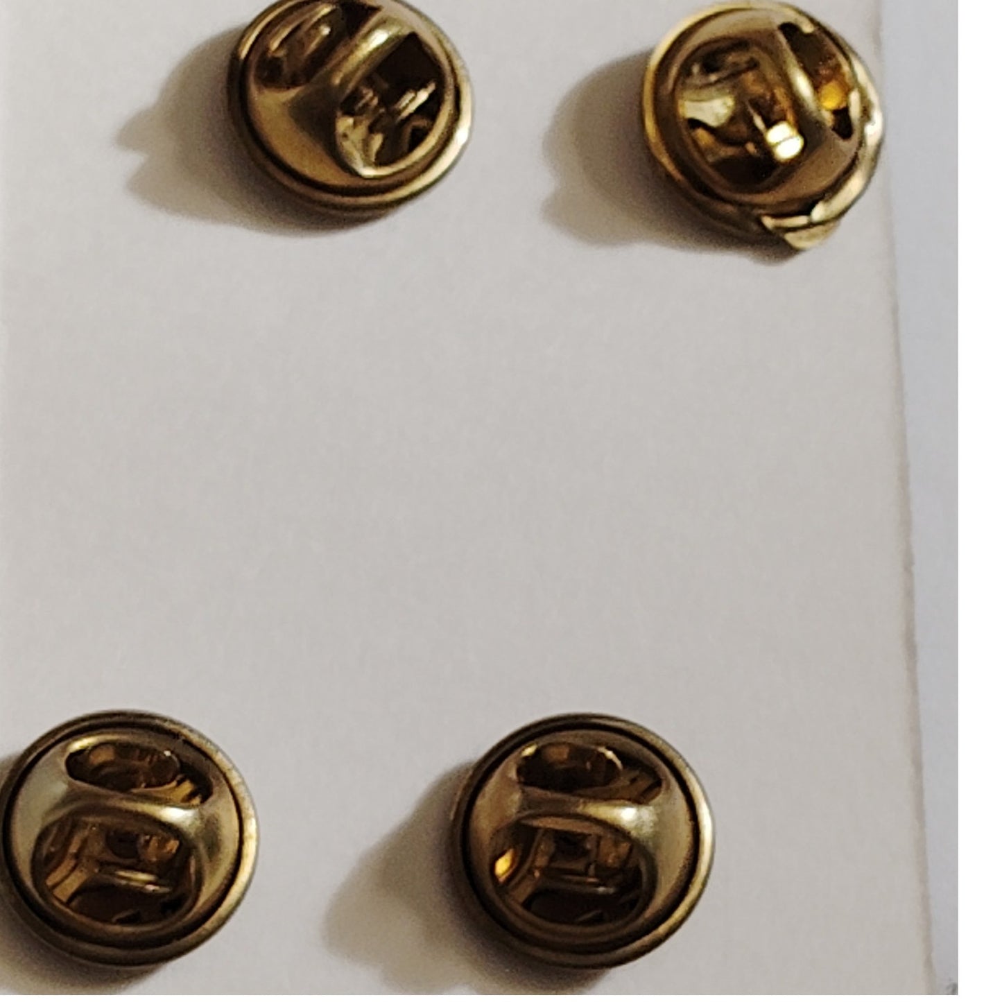 USMC Gunnery Sergeant Chevron Set – No-Shine Gold Finish– 7/8" × 1-3/8" – 1 Pair