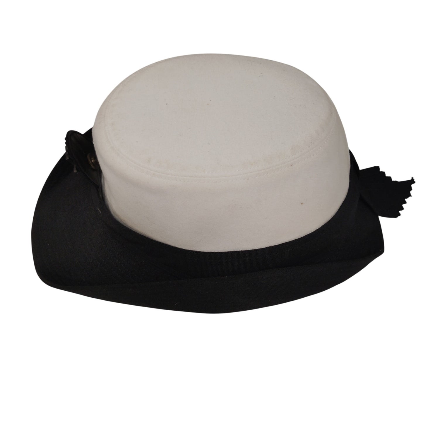 VTG 1986 US Navy Enlisted Women’s Dress Service Cap 22‑1/2 w/ Extra White Cover
