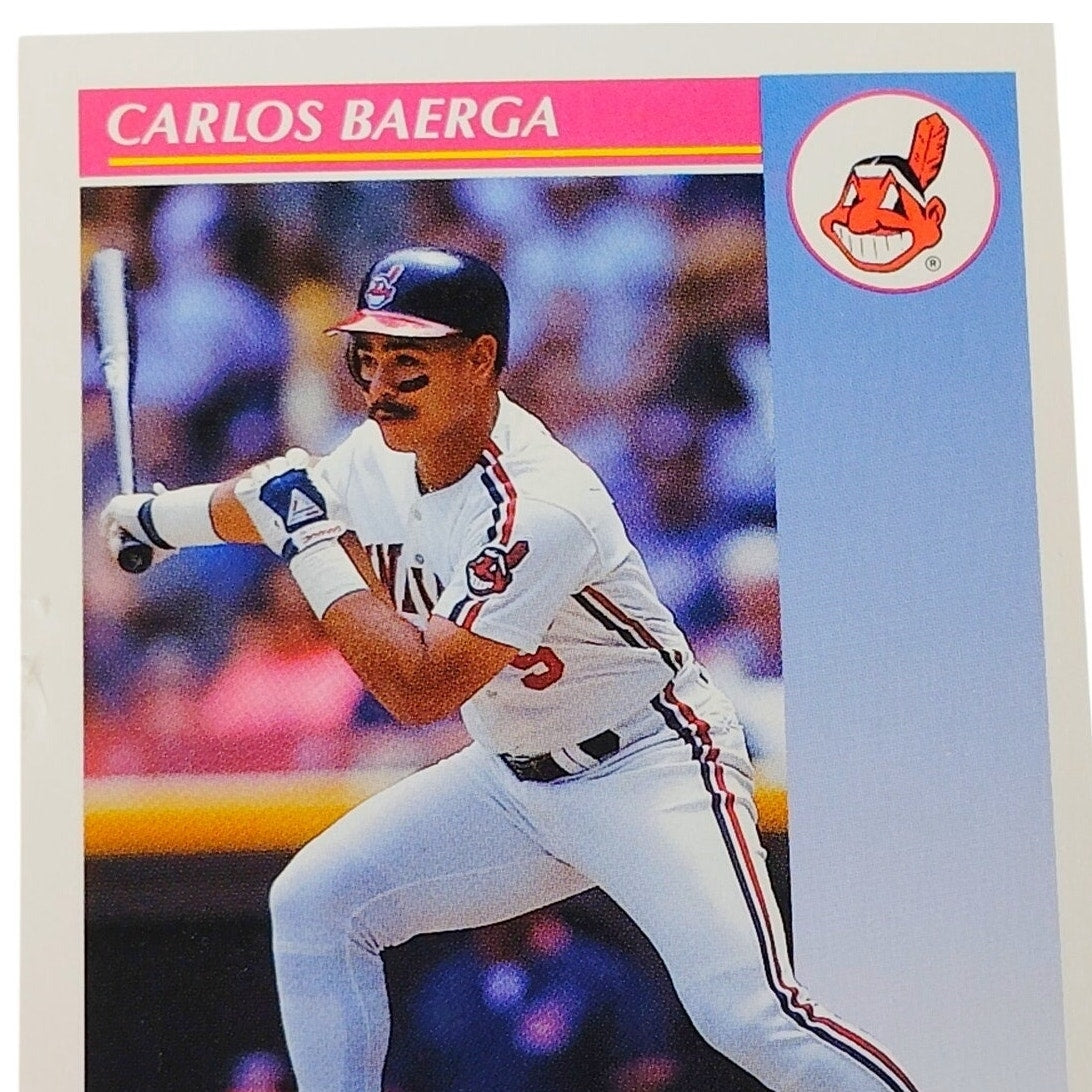 1992 Score Carlos Baerga #128 Cleveland Indians Second Baseman MLB Baseball EX