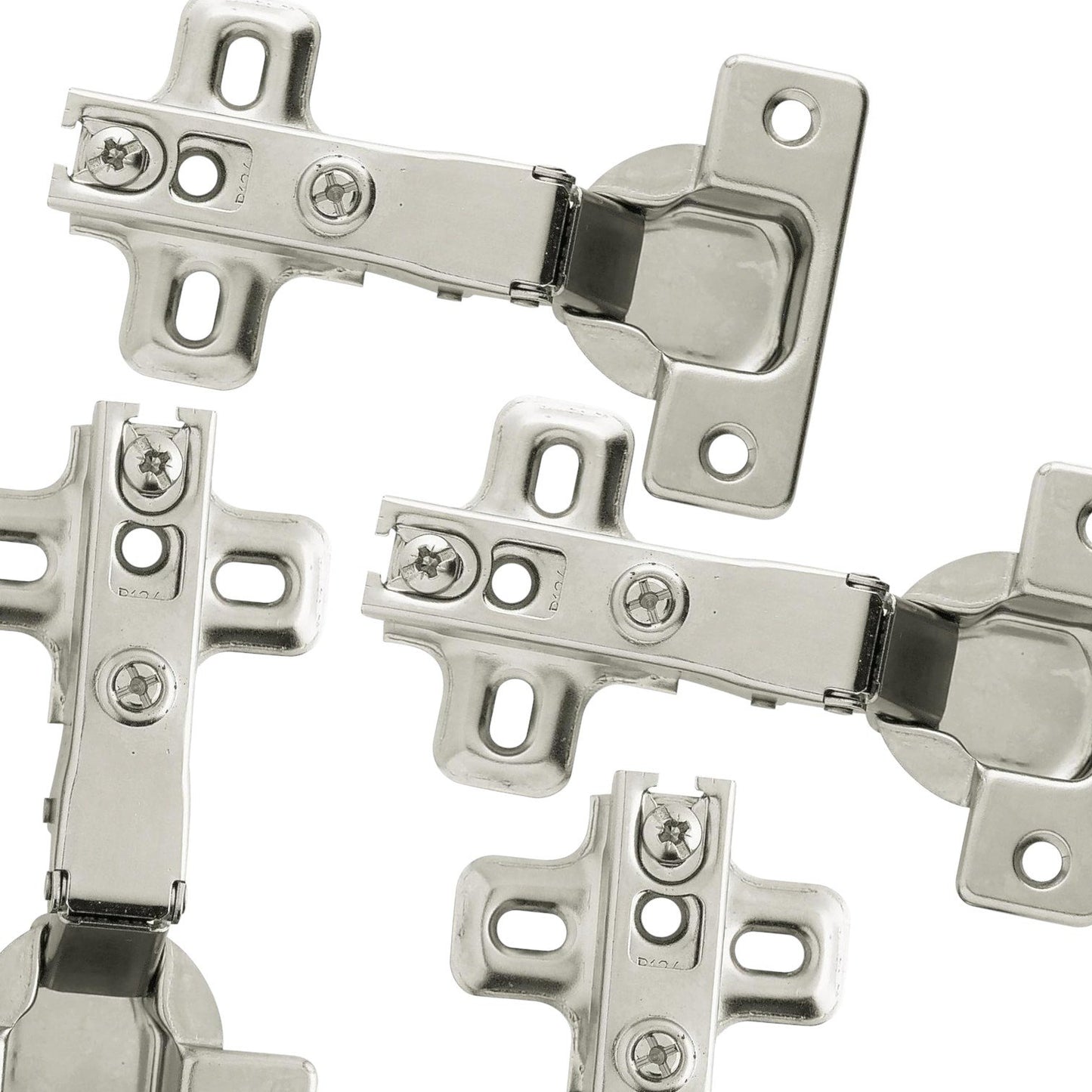 10PK HC11SFC-B1 Full Overlay European Cabinet Hinges,110° Opening, Nickel Finish