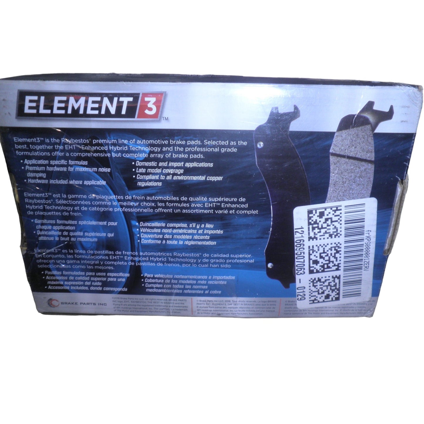 Raybestos Element3 Metallic Brake Pads- Many Applications 1969-75 Listed Within