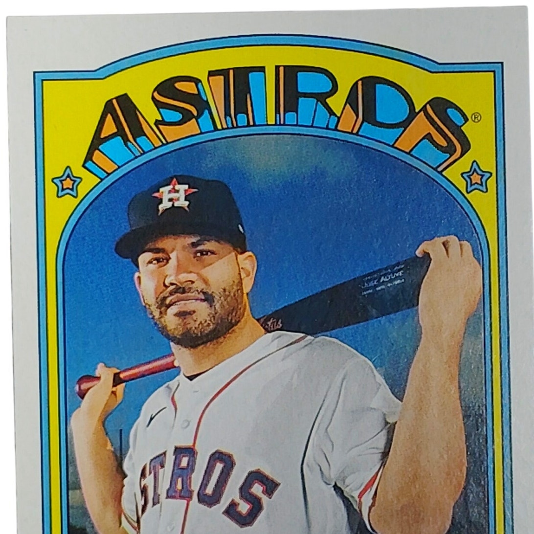 2021 Topps Heritage Jose Altuve 43 Houston Astros 2nd Base Baseball VG/EX