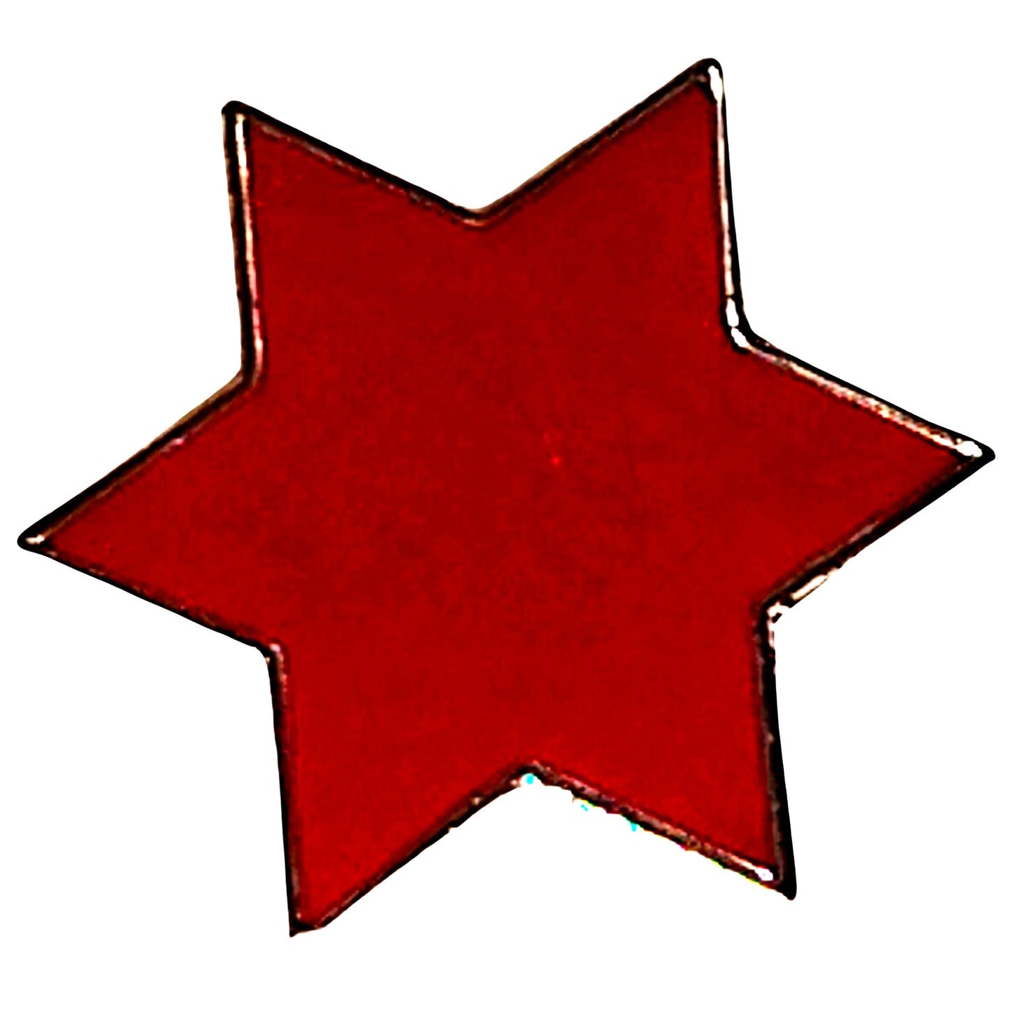 6th Infantry Division Red Star Novelty Hat Lapel Pin 3/4"