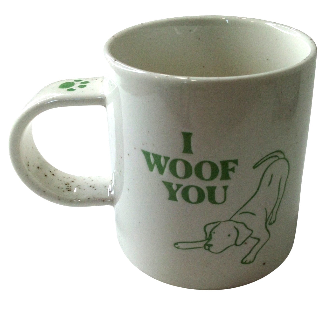 2‑PK 16oz Stoneware “I Woof You” Mugs – Room Essentials – White